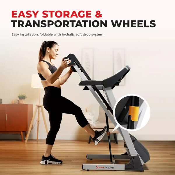 573 Sunny Health & Fitness Smart Treadmill SF-T7515 - Image 5
