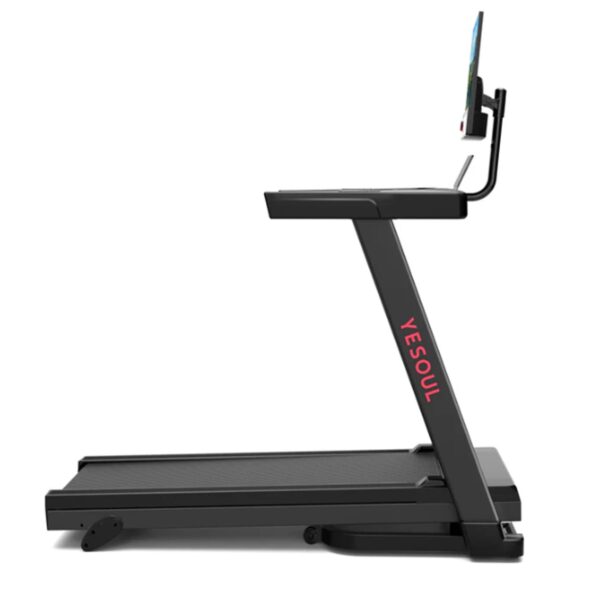 577 Yesoul T1M Plus Smart Folding Treadmill with 21.5 inch Touchscreen, Brushless Quiet Motor, 3-Level Incline, 9 Mph, App Sync & Space-Saving Design for - Image 3