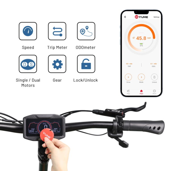 57f14a80-a8f6-45ba-a615-1a9c37132467.b992f0233ffb9113be79ea678d1fac74 M YUME SCOOTER Y11+ Dual Motors 6000W 50 Miles Long Range and 50 mph Fastest Electric Scooter for Adults - Image 2