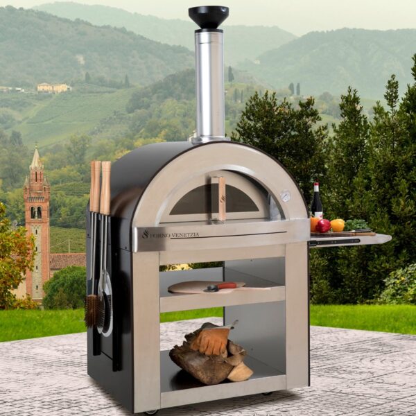 5886bb61cde9e009f16d02c0cde1f163 Forno Venetzia Torino 500 62-Inch Outdoor Wood-Fired Pizza Oven - Copper - Image 14