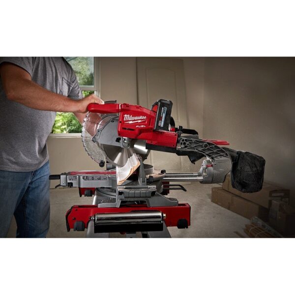 59 Milwaukee Dual-Bevel Sliding Compound Miter Saw M18 FUEL 2734 - Image 2