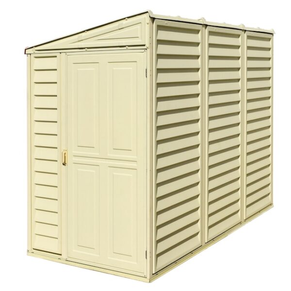 61253316 DuraMax Building Products 4-ft x 8-ft Sidemate Off-white Lean-to Vinyl Storage Shed - Image 9
