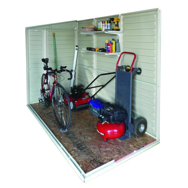 61253317 DuraMax Building Products 4-ft x 8-ft Sidemate Off-white Lean-to Vinyl Storage Shed - Image 2