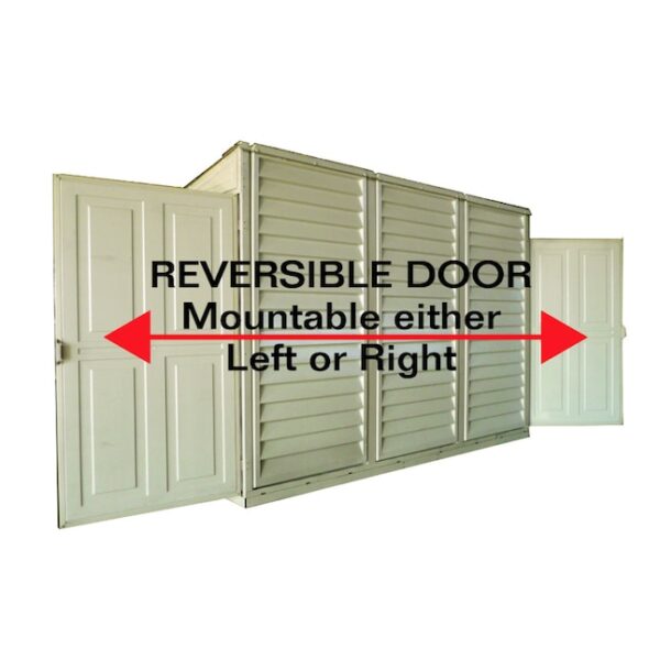 61253320 DuraMax Building Products 4-ft x 8-ft Sidemate Off-white Lean-to Vinyl Storage Shed - Image 6