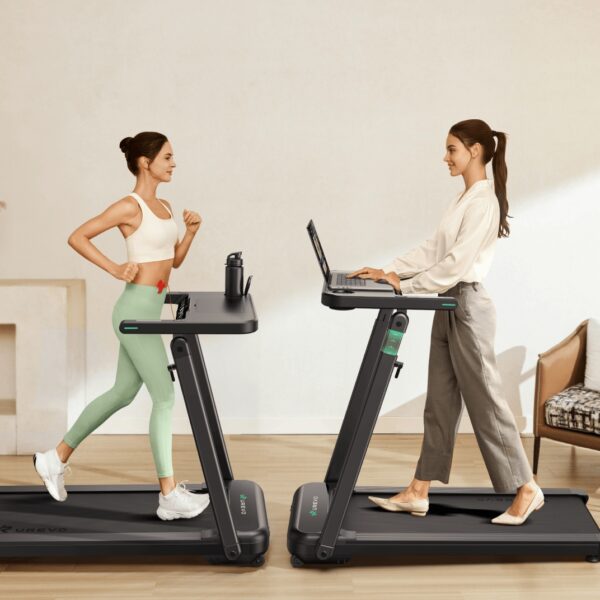 615 Urevo Foldi 3S Treadmill with Adjustable Desk - Image 3