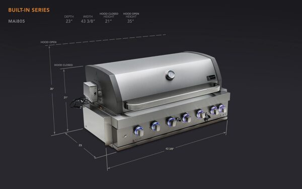 61547DEkvIL._AC_SL1500_ Mont Alpi 805 Built-In Gas Grill - Image 2
