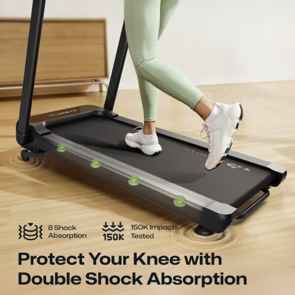 617 Urevo Foldi 3S Treadmill with Adjustable Desk - Image 5
