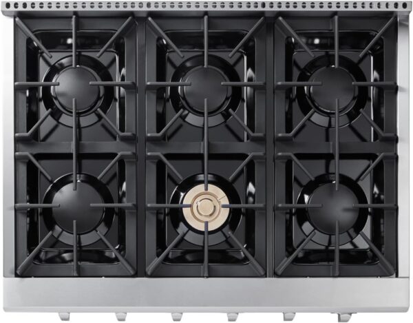 61N0G3kjk9L._AC_SL1500_ Thor Kitchen 36 Inch Gas Rangetop HRT3618U - Image 4