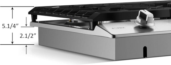 61rG38y4FhS._AC_SL1500_ Fotile 30" Tri-Ring Gas Cooktop GLS30501 - Image 5