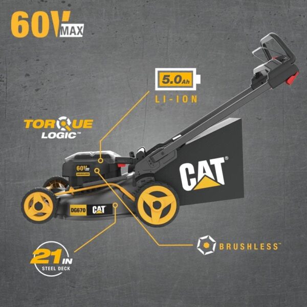 6249df4c-959c-4794-9537-bb55548befc0 Cat 60V 21In Brushless Lawn Mower Kit - Image 4
