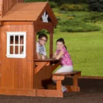 Backyard Discovery Shenandoah Cedar Wood Swing Set Slide - Image 7