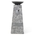 Costway 48 Inch Propane Fire Bowl Column with Lava Rocks and PVC Cover - Image 6