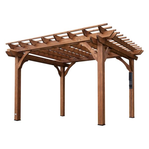 70166786 Backyard Discovery 10' x 12' Cedar Pergola - Image 2