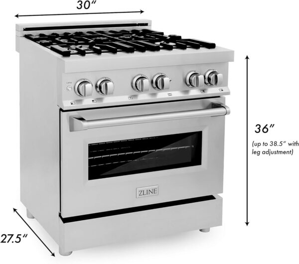 71-qFm-6-bL._AC_SL1500_ ZLINE 30" Dual Fuel Range RA30 - Image 7