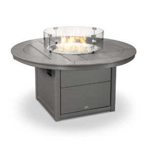 POLYWOOD 48" Round Fire Pit Table