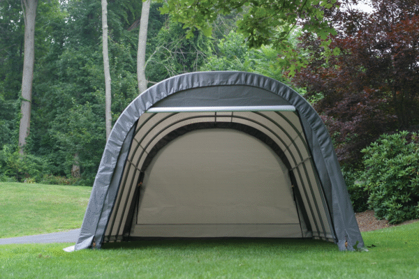 71332_image_04_1 ShelterCoat Custom Round Wind and Snow Rated Shelter, 12 ft. x 20 ft. x 8 ft. Standard PE 9 oz. Gray - Image 5