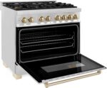 ZLINE Autograph Edition 36" 4.6 Cu. Ft. Dual Fuel Range - Image 4