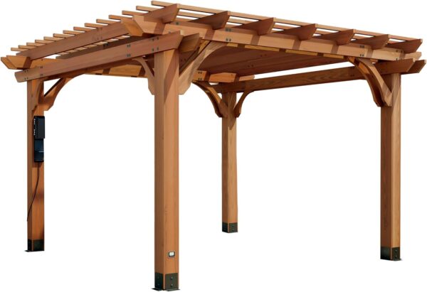 71Fucc70k7L._AC_SL1500_ Backyard Discovery Beaumont Freestanding Pergola 2101579COM - Image 1