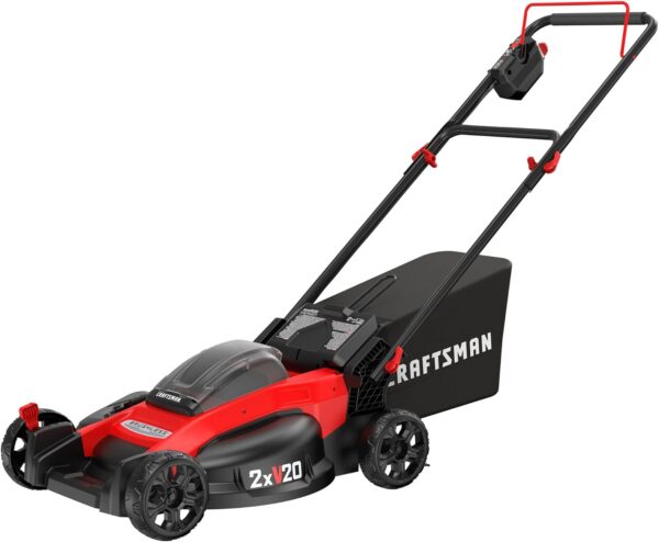 71RyC0wuZgL._AC_SL1500_ CRAFTSMAN V20 Lawn Mower, Push Mower - Image 1