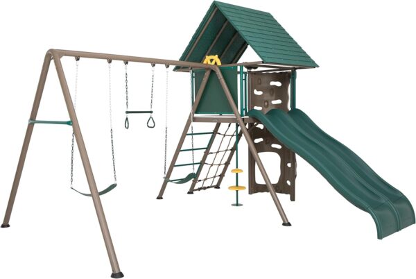 71aFHE8AcWL._AC_SL1500_ Lifetime Big Stuff Swing Set - Image 1