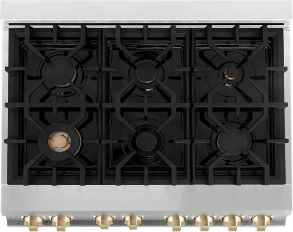 71aikwywDqL._AC_SL1500_ ZLINE Autograph Edition 36" 4.6 Cu. Ft. Dual Fuel Range - Image 3