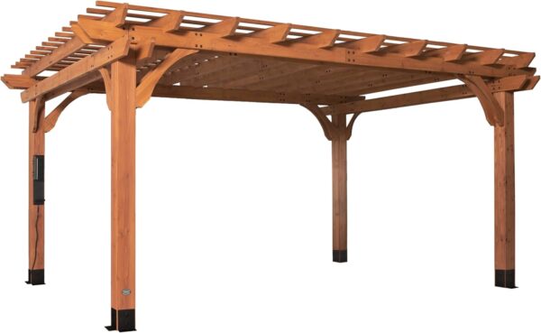 71koKpe7KVL._AC_SL1500_ Backyard Discovery Beaumont Pergola - Image 1
