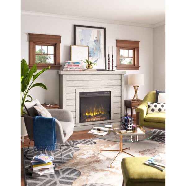 72 Alaya Wall Mounted Electric Fireplace Sand & Stable Finish - Image 10
