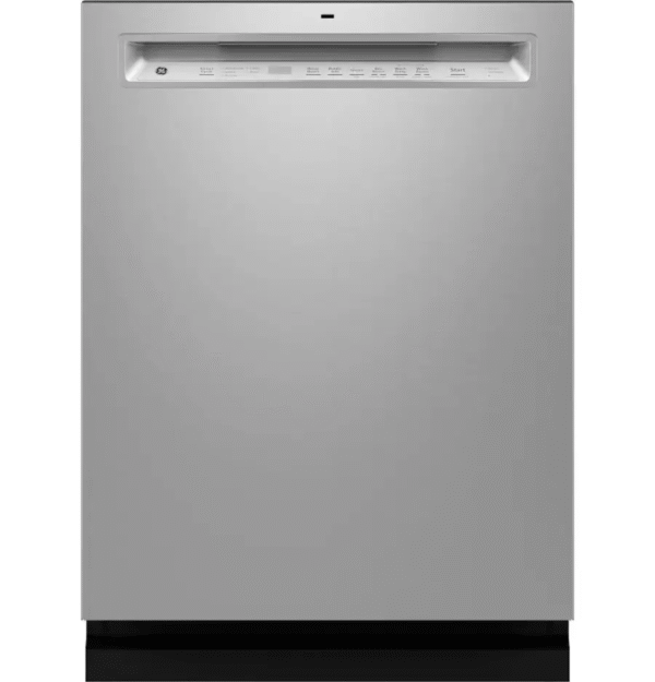 7229b991-e213-4cf2-a9d5-eec62cc044f6 GE - 24" Front Control Built-In Tub Dishwasher with 3rd Rack, Sanitize Cycle and 47 dBA - Stainless Steel - Image 1