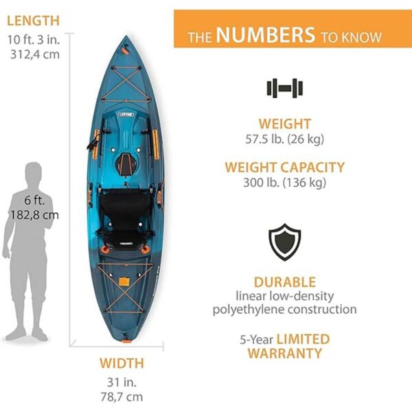 732 Lifetime Tamarack Pro Sit-On-Top Kayak - Image 2