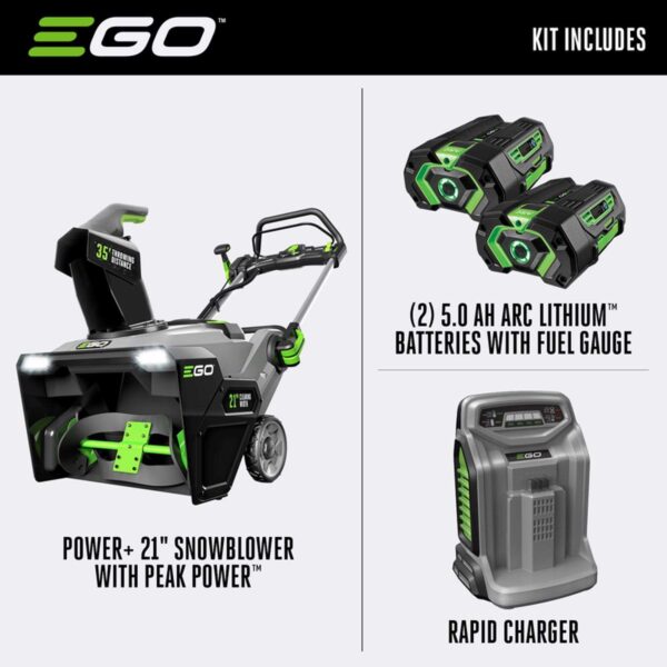 77236683-80ca-4274-8fe3-7a3921fefd6d EGO SNT2102 21" Cordless Snow Blower Kit - Image 2