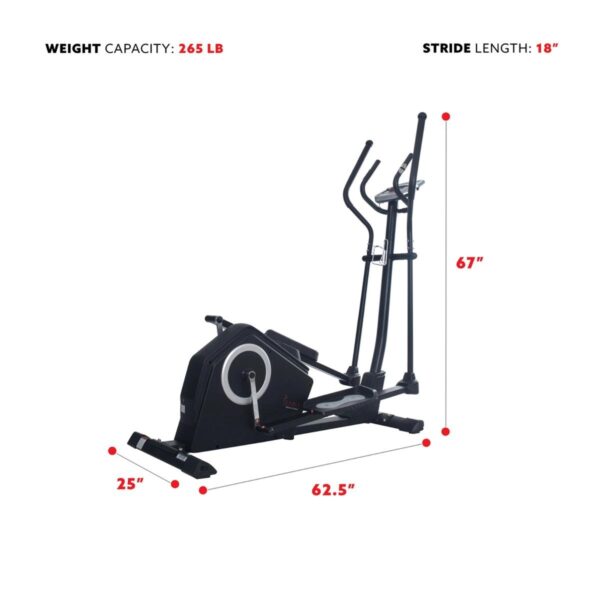 7744f056-c469-4ec5-a4da-95c43b44212d Sunny Health & Fitness Programmable Cardio Elliptical Trainer - Image 4