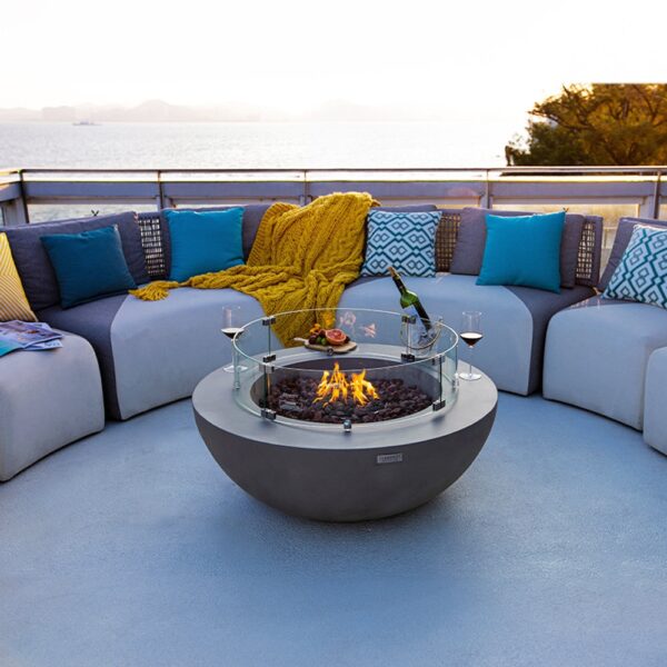 784 Orren Ellis Lunar Bowl / Roca Outdoor Concrete Fire Pit - Image 4