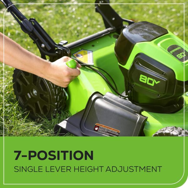 81-gD1sn6RL._AC_SL1500_ Greenworks 80V 21" Cordless Self-Propelled Lawn Mower - Image 3