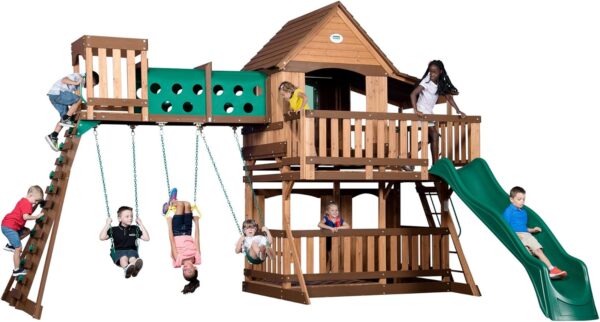 814LgfboyoL._AC_SL1500_ Backyard Discovery Woodridge Elite Cedar Swing Set/Playset - Image 6