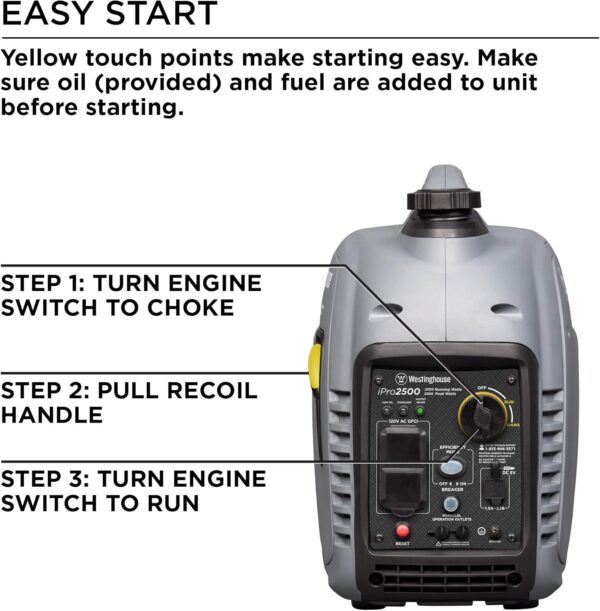 815KwjDudlL._AC_SL1500_ Westinghouse iPro2500 Portable Inverter Generator - Image 4