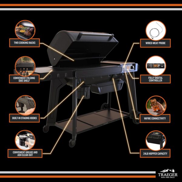8168sd-QJ0L._AC_SL1500_ Traeger Woodridge Pro Pellet Grill - Image 2