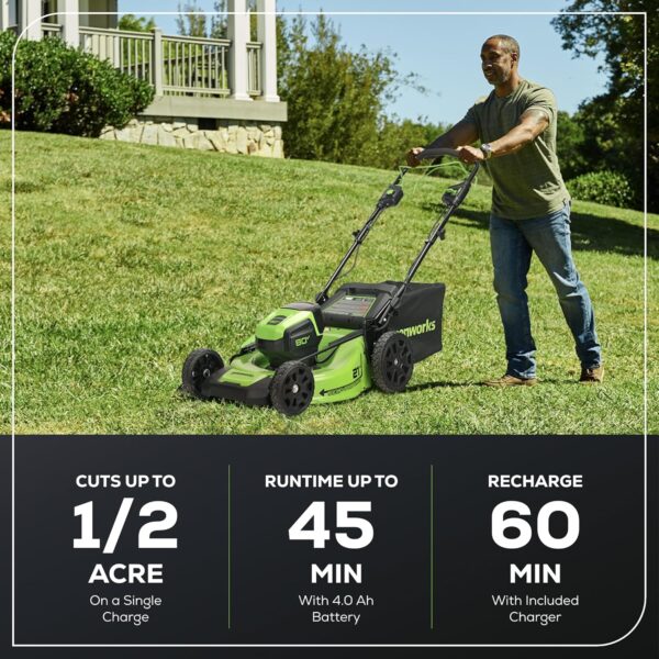 819CXxX1kLL._AC_SL1500_ Greenworks 80V 21" Cordless Self-Propelled Lawn Mower - Image 5
