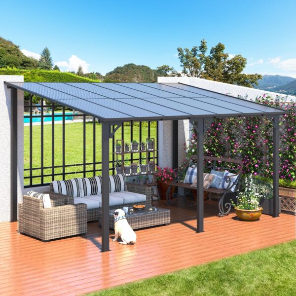 819NL-crFPL._AC_SL1500_ Aecojoy Aluminum Pergola with Canopy - Image 1