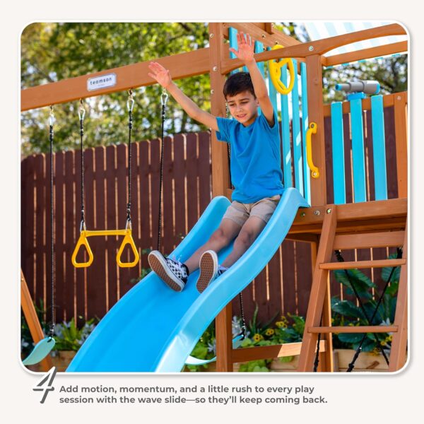81CX86HAMOL._AC_SL1500_ Teamson Kids Laguna Swing Set Playset - Image 4