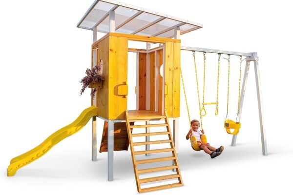 81Hlzaqja9L._AC_SL1500_ Avenlur Forest Modern Backyard Outdoor Swing Set - Image 5