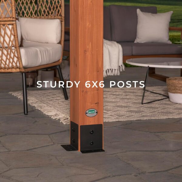 81Ot2lwnp3L._AC_SL1500_ Backyard Discovery Beaumont Freestanding Pergola 2101579COM - Image 2