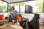 Aviron Strong Series Rower: 22" HD Touchscreen, Dual Air & Magnetic Resistance up to 100 lbs. Game-Based Workouts, Streaming, Compact Design - Image 4