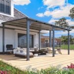 Aecojoy 14x12 ft Aluminum Pergola with Canopy