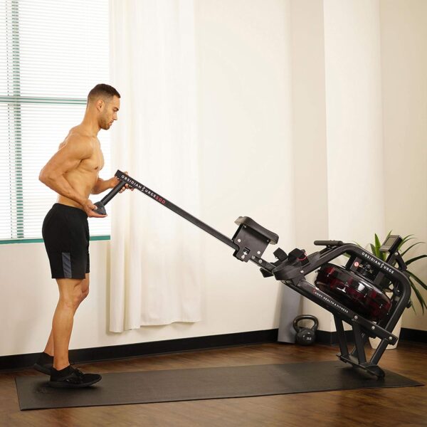 81ZCedoEONL._AC_SL1500_ Sunny Health and Fitness Obsidian Surge Water Rowing Machine - Image 2