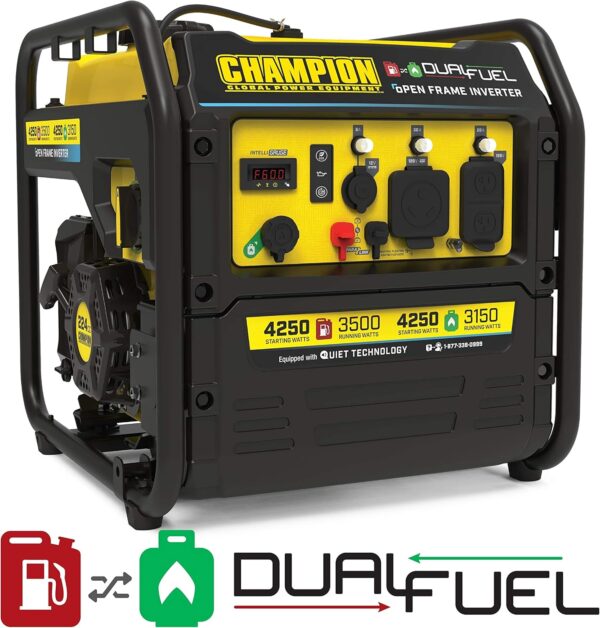 81dleQsQt0L._AC_SL1500_ Champion 4250-Watt Dual Fuel RV Ready Open Frame Inverter Generator - Image 6