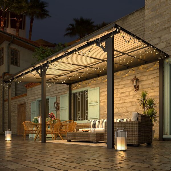 81lr7oXVuhL._AC_SL1500_ Aecojoy Aluminum Pergola with Canopy - Image 4