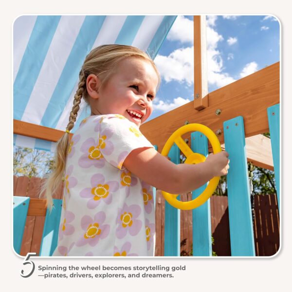 81rr1Ngzx-L._AC_SL1500_ Teamson Kids Laguna Swing Set Playset - Image 3