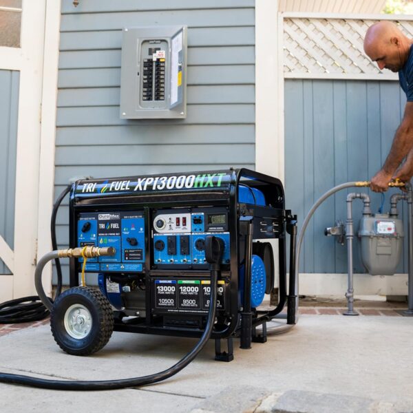 81wmxS4hnYL._AC_SL1500_ DuroMax 13,000 Watt Tri Fuel Portable HXT Generator XP13000HXT - Image 2