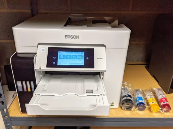 878 Epson EcoTank Pro ET-5850 Wireless Color All-in-One Supertank Printer C11CJ29201 - Image 11