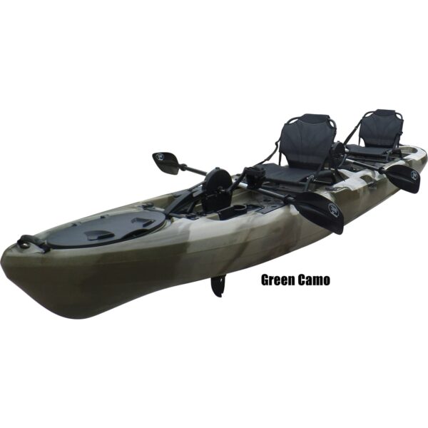 899 BKC PK14 14' Tandem Sit-On-Top Pedal Drive Kayak - Image 1